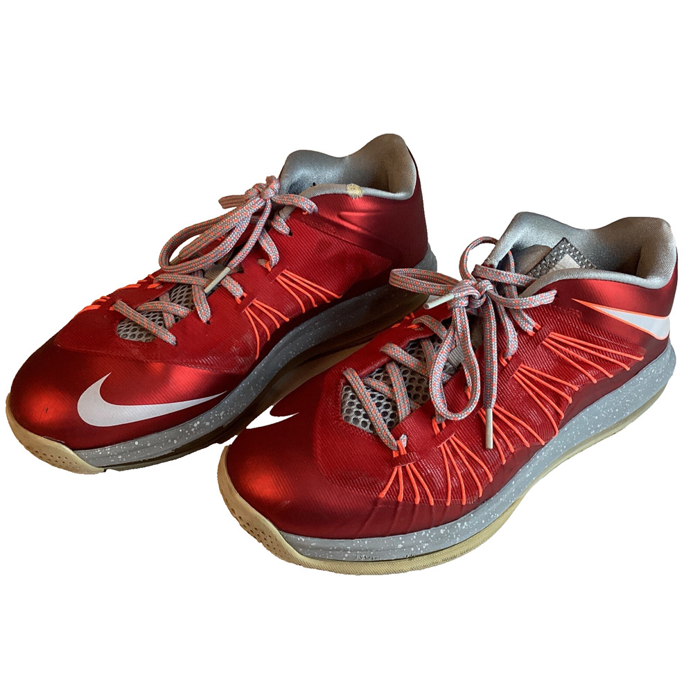 Nike Air Max Lebron James Sneakers Red Ohio State 2013 size 9.5 US